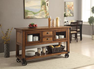 Kitchen Cart Distressed Chestnut