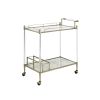 Cirro Serving Cart in Antique Mirror &amp; Wire Brass AC00160