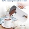 Milk Frother and steamer for Coffee Latte Cappuccino Chocolate Milk by Spacekey 10.1oz Milk Warmer Automatic Hot & Cold milk foam maker with Buzzer