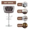 Bar Chair Scandinavian Design; Swivel Lift; Suitable for Dining and Kitchen Bar Chairs (2 Pieces)