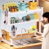 JoybosÃ‚Â® Dish Rack Over The Sink with Cutlery Drainer