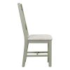 TOPMAX 4-Piece Upholstered Chairs for Small Places; Kitchen; Studio; Set of 4; Green
