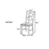 TOPMAX 4-Piece Upholstered Chairs for Small Places; Kitchen; Studio; Set of 4; Gray