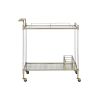 Cirro Serving Cart in Antique Mirror &amp; Wire Brass AC00160