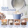 Milk Frother and steamer for Coffee Latte Cappuccino Chocolate Milk by Spacekey 10.1oz Milk Warmer Automatic Hot & Cold milk foam maker with Buzzer