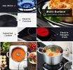 Stainless Steel 5QT Stock Pot with Tempered Glass Lid and Double Handles  (only pick up)