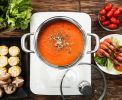 Stainless Steel 5QT Stock Pot with Tempered Glass Lid and Double Handles  (only pick up)