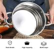 Stainless Steel 5QT Stock Pot with Tempered Glass Lid and Double Handles  (only pick up)