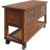 Kitchen Cart Distressed Chestnut