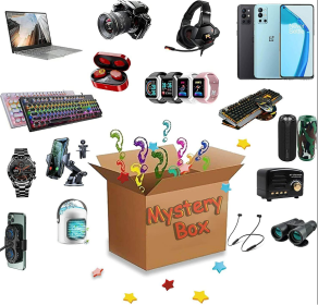 Lucky Box FUN Electronics New Electronic Products smartwatches,Earphones, etc (quantity: 3)